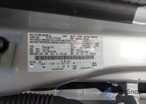 2014 Ford Focus Se from USA, damaged, VIN 1FADP3F23EL143348